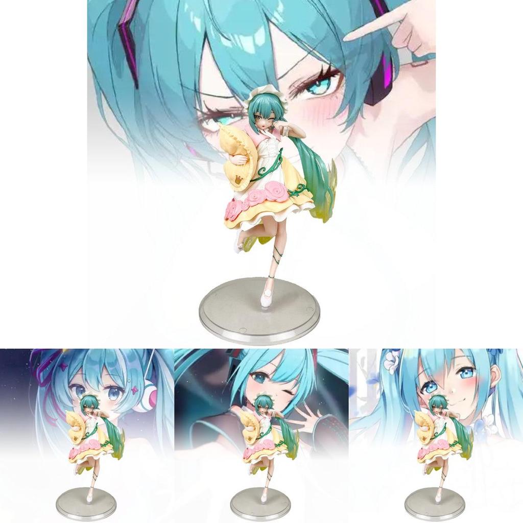 Adorable Hatsune Miku Fairy Tale Wonderland Plush Pillow Pvc Figure Collectible Model