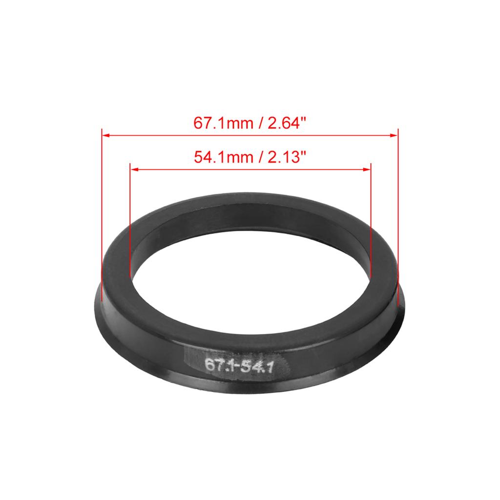 UXCELL 4pcs 67.1mm To 60.1mm 72.6mm To 57.1mm 66.6mm To 57.1mm Car Hub Centric Rings Wheel Bore Center Spacer Hub Rings