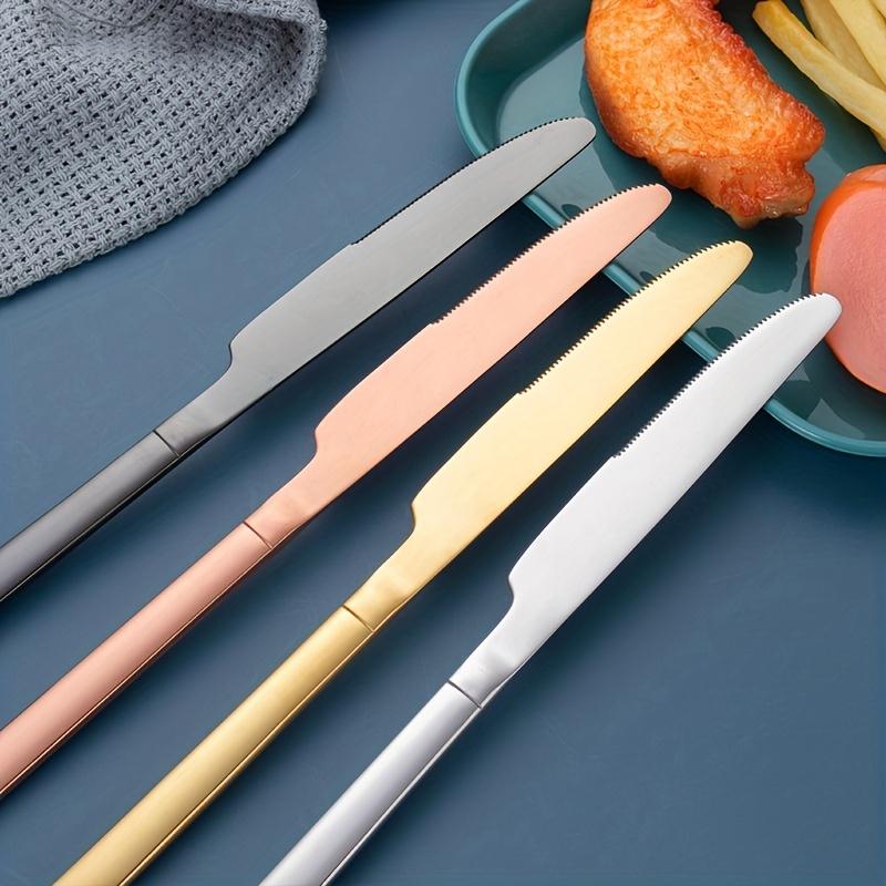 24pcs/set, Stainless Steel Flatware Set for Restaurant, Home, Party, and Wedding Washable Dessert Spoon - Durable and Easy To Clean