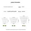 HANDUNYOU Disposable Round Meal Prep Containers with Lids