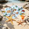 Custom Name Personalized PAW Patrol Print Beach Towel, for Trip Camping Beach Party Home Decor, Birthday Gift for Family & Friends