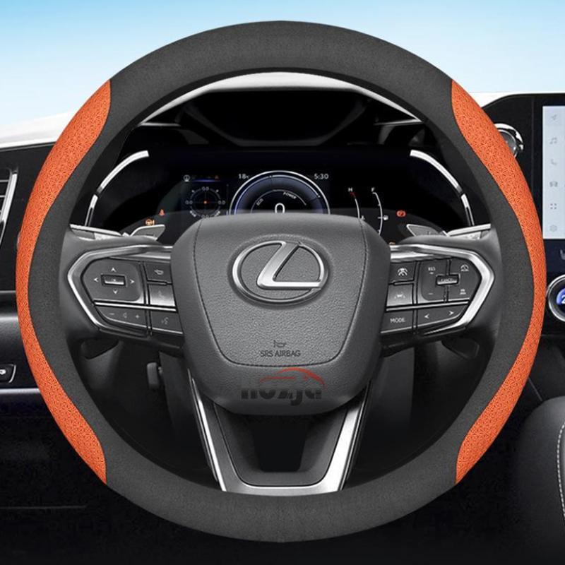 Car Steering Wheel Cover for Lexus RX 400h 450h TX350 LX600 RX400h RX350 RX350h LS400 UX250h NX ES 300h 350 CT200h Accessories