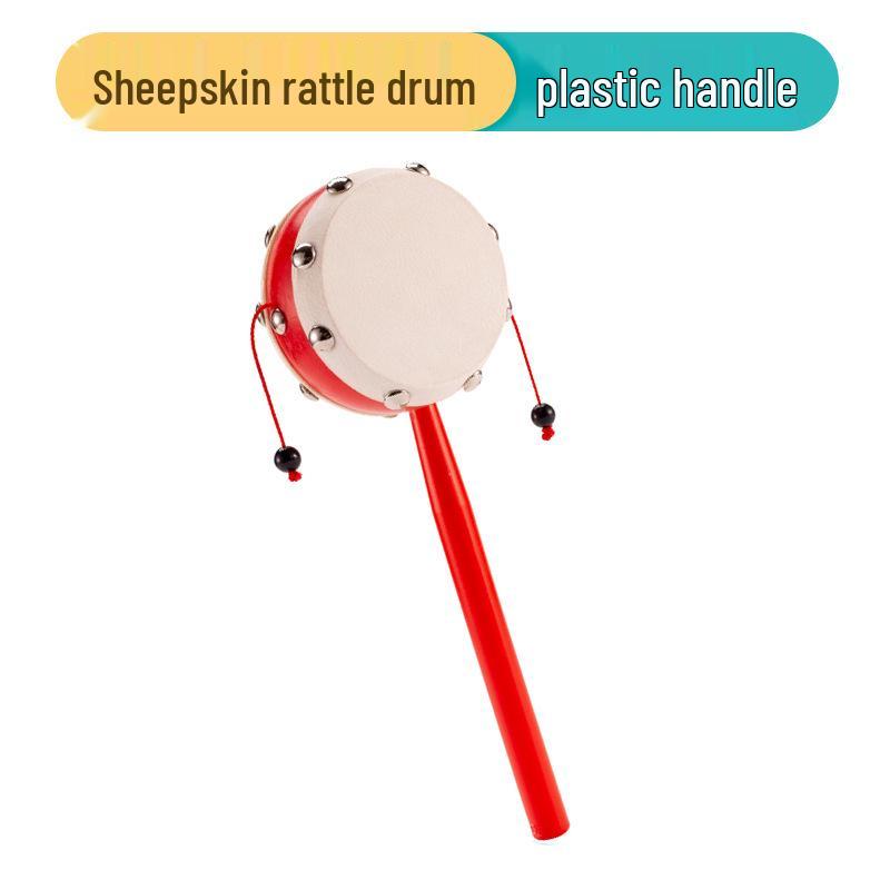 Beibei Miao Wooden Baby Musical Rattle and Drum