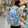 Korean Version Ins New Highvalue, Fresh, Sweet and Cute Star Bar Pain Bag, Light Backpack for Junior High School Students
