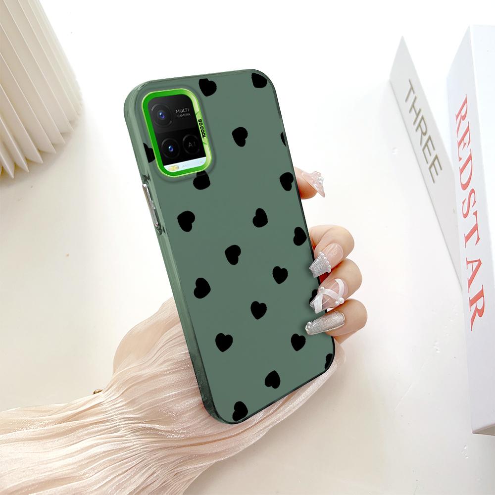 Painted Pattern Colorful Sliver Double Sided Hard Shell Shockproof Anti-fall Phone Casing for Vivo