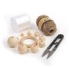 Coffret de perles et anneaux en bois - GRAINE CREATIVE - 747 pcs - Beige - Mixte - DIY