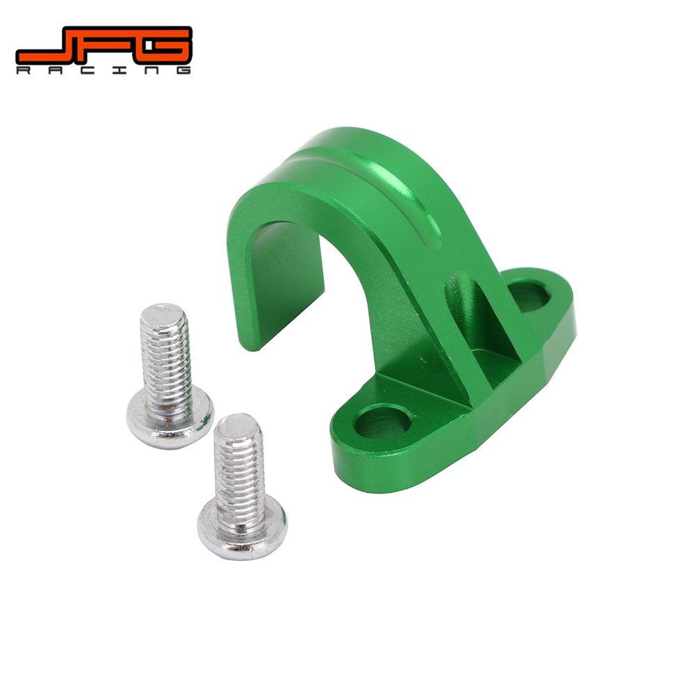 Motorcycle CNC Front Rear Brake Line Hose Cable Clamp Holder For KAWASAKI KX250F KXF250 2004-2018 KX450F KXF450 2006-2018