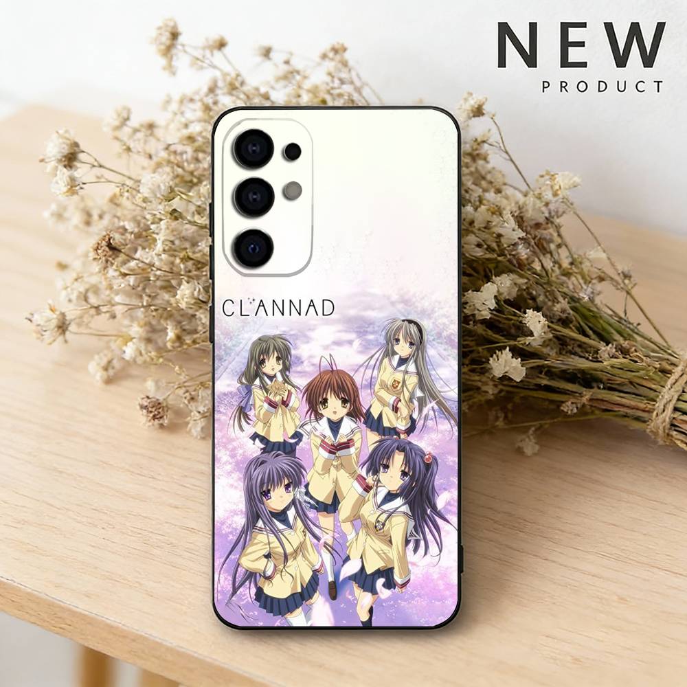 Anime C-Clannad Das süßeste Handyhülle Für Samsung S26,25,24,23,22,21,20,30,Ultra,Plus,Fe,Lite Schwarzes Gehäuse