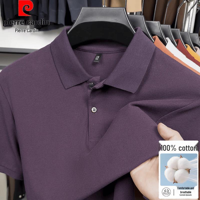 Pierre Cardin Men s Pure Cotton Breathable Polo Shirt M