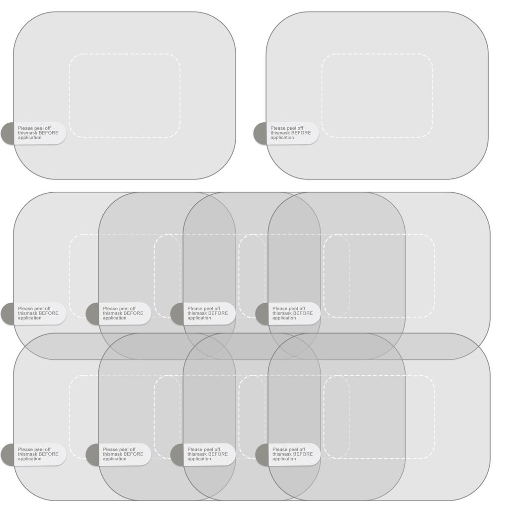 Einfach zu installierende elektrostatische Windschutzscheibenfolie zur Befestigung von Dashcam-Aufklebern, verhindert Verrutschen und Kratzer, hitzebeständig, 10 Stück