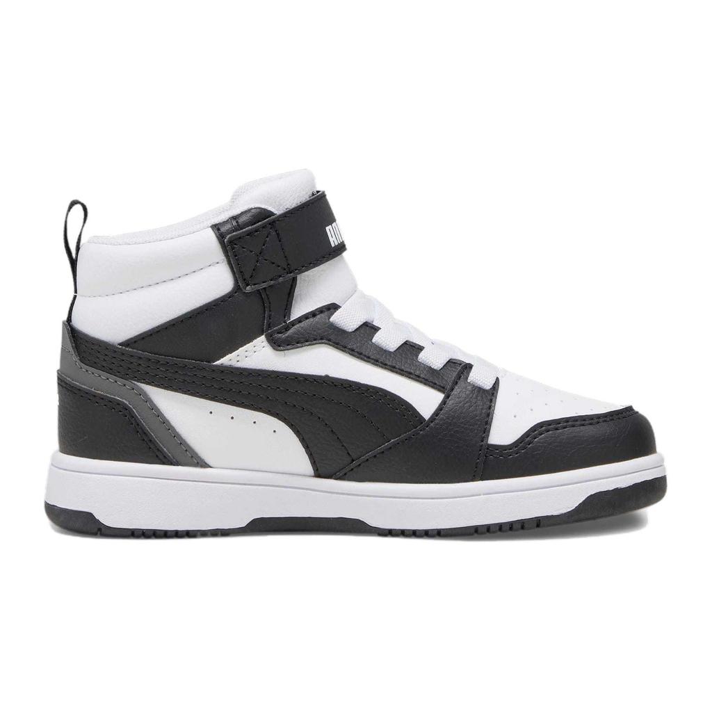 Puma Rebound Mid Kids Sneakers Kids Sneakers Black White 393832-01