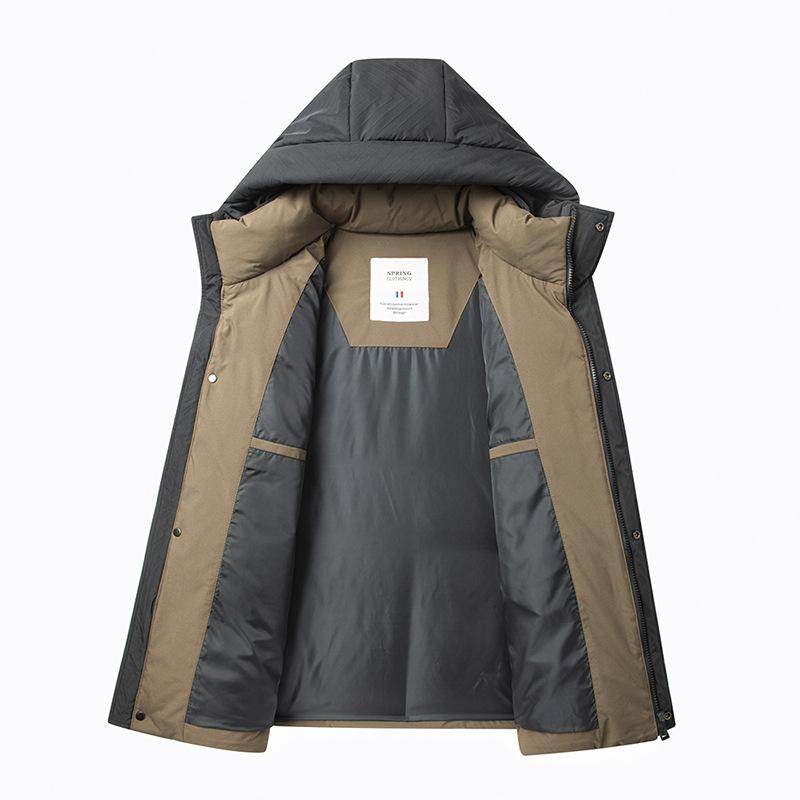 Winter New Hooded Down Jacket Men's Thickened Cold-proof and Warm Men's Jacket