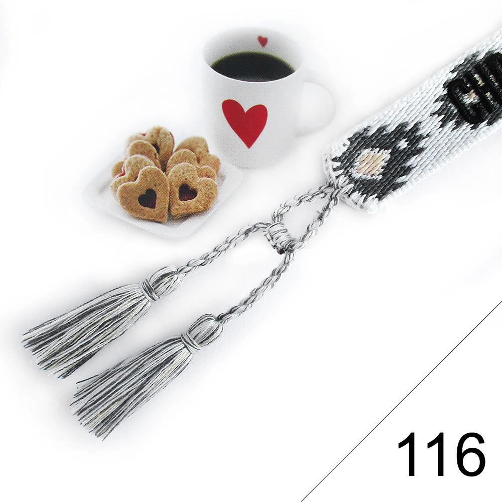 Custom Bohemian Embroidered Bracelet with Tassel and Woven Rope - Handmade Jewelry for Couples and Women