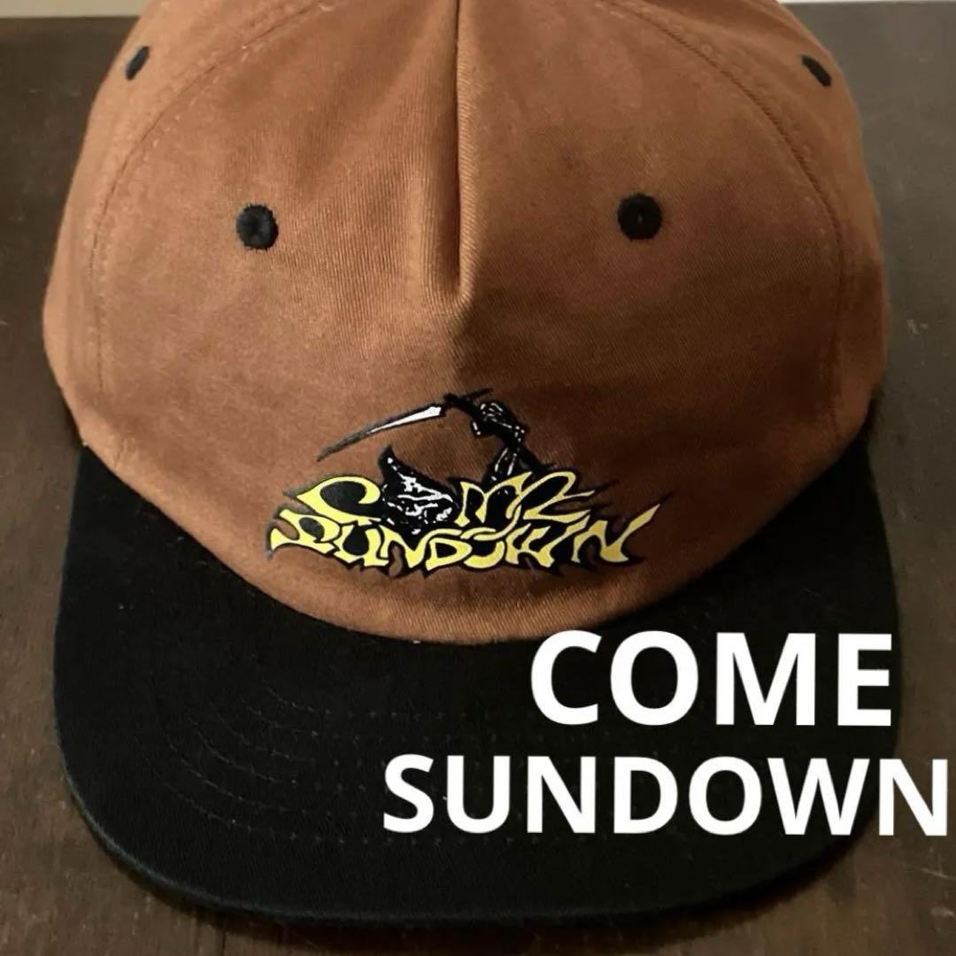 

[Б/У] Редкая двухцветная кепка с коротким козырьком COME SUNDOWN