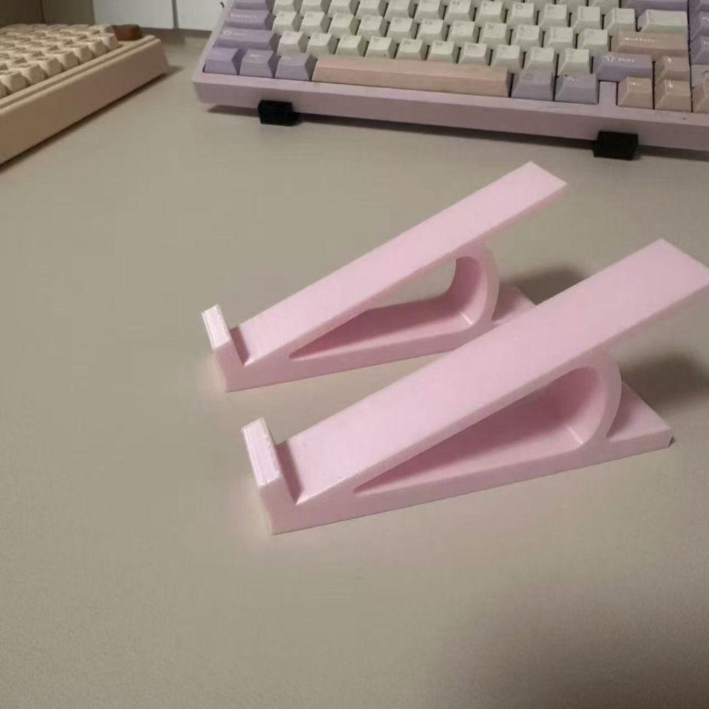 1 Pair Portable Keyboard Elevated Stand Raised Keyboard Angle Accessories Computer Keyboard Riser Plastic Monitor Holder