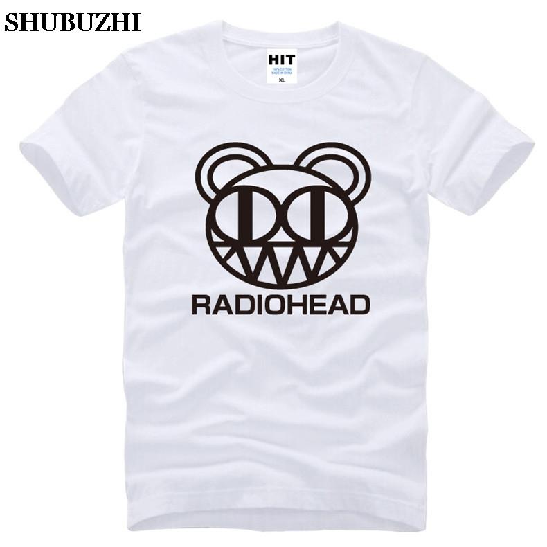 Новое поступление, футболка унисекс Radiohead, хлопковая футболка с короткими рукавами, крутая футболка в стиле панк, альтернативный рок, футболка с логотипом Radiohead, футболки шубужи 4XL