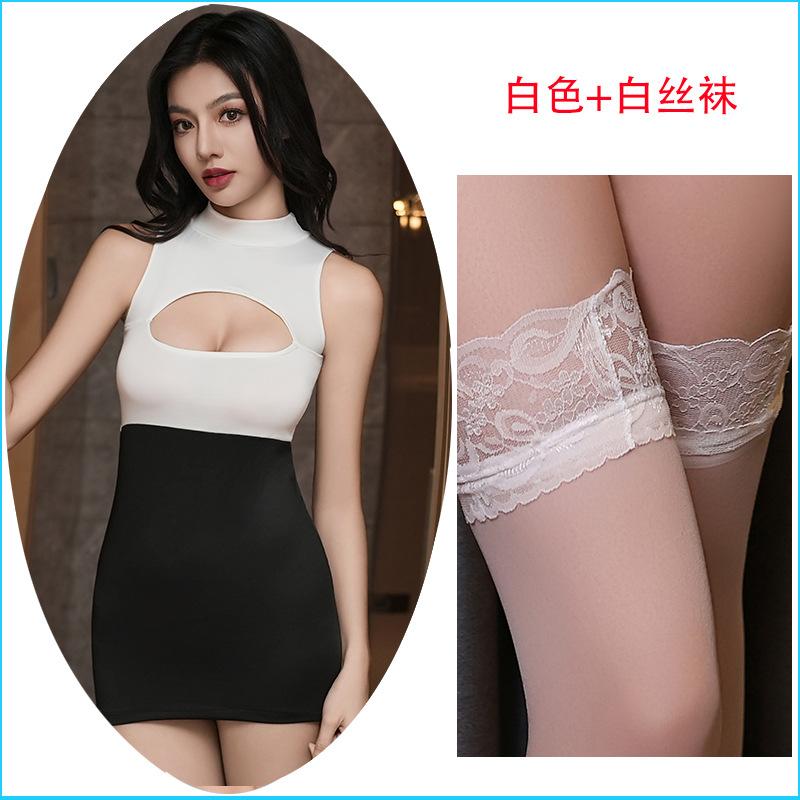 Night concubine sexy underwear tight ** hip skirt secretary pajamas temptation flirting qqny2