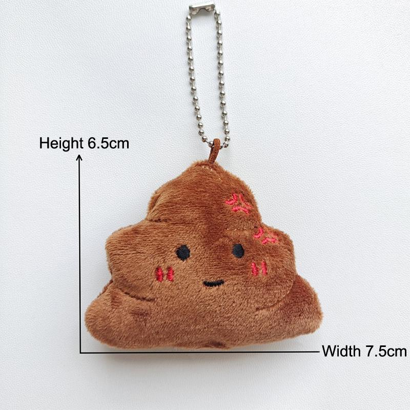 

Забавный брелок для ключей в виде плюшевого унитаза, мультяшные зубы, рулон бумаги, какашки, мягкая кукла, кулон, брелок для автомобиля, рюкзак, сумка, декор, подарок для ребенка A1