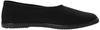 Moonstar Lifestyle PLAINBALLET Ballet Size 2E Women's Flats, Black, 24.5 cm,