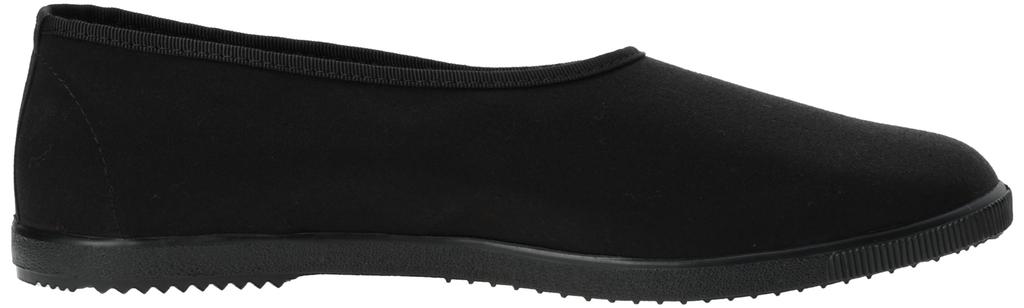 Moonstar Lifestyle PLAINBALLET Ballet Size 2E Women's Flats, Black, 24.5 cm,