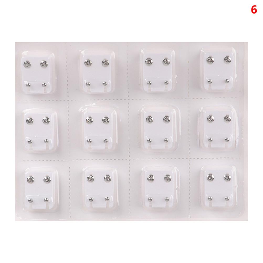 24Pcs Medical Earrings Piercing Tool Ear Stud Surgical Steel Earrings Women