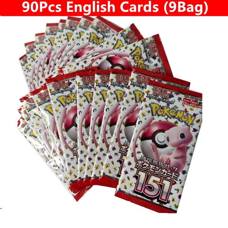 

90-360Pcs English French Spanish Carta Karten Pokemon Cards Sun Moon Evolutions Booster Box Collectible Tradiner Card for child