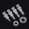 1PC Luer Lock Adapter Straight Through Plate PP Plastic Air Valve Pipe Subpackaging Instrument Syringe Air Tube Connector