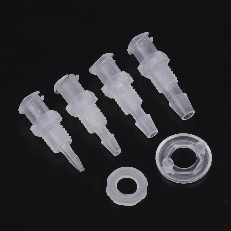 1PC Luer Lock Adapter Straight Through Plate PP Plastic Air Valve Pipe Subpackaging Instrument Syringe Air Tube Connector