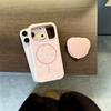 Pink Love Heart Overflowing Cuteness With Low-Key Style Phone Case For iPhone  14 15 16 17 Pro Max Stand for Magsafe Cases