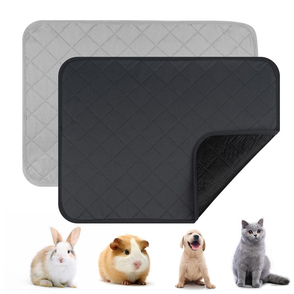 Pet Washable Pee Set of Pet Mats for Small Guinea Small No Stains On the No Prevents Leakage and Pet Toilet Sheets Size of Sheets, Mats, 2, Dogs,