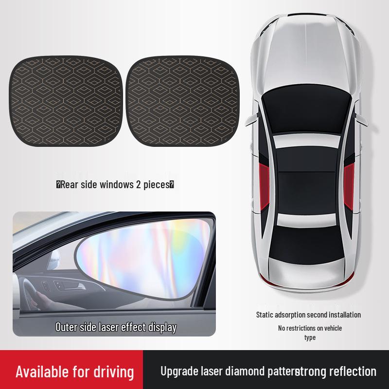 Static Cling Car Sunshade: Heat Insulation & Privacy for Side Windows