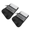 2PCS Soft Lure Storage Bag PVC Water Proof Removable Soft Bait Binder Fishing Tackle Organizer Case for Outdoor Fishing