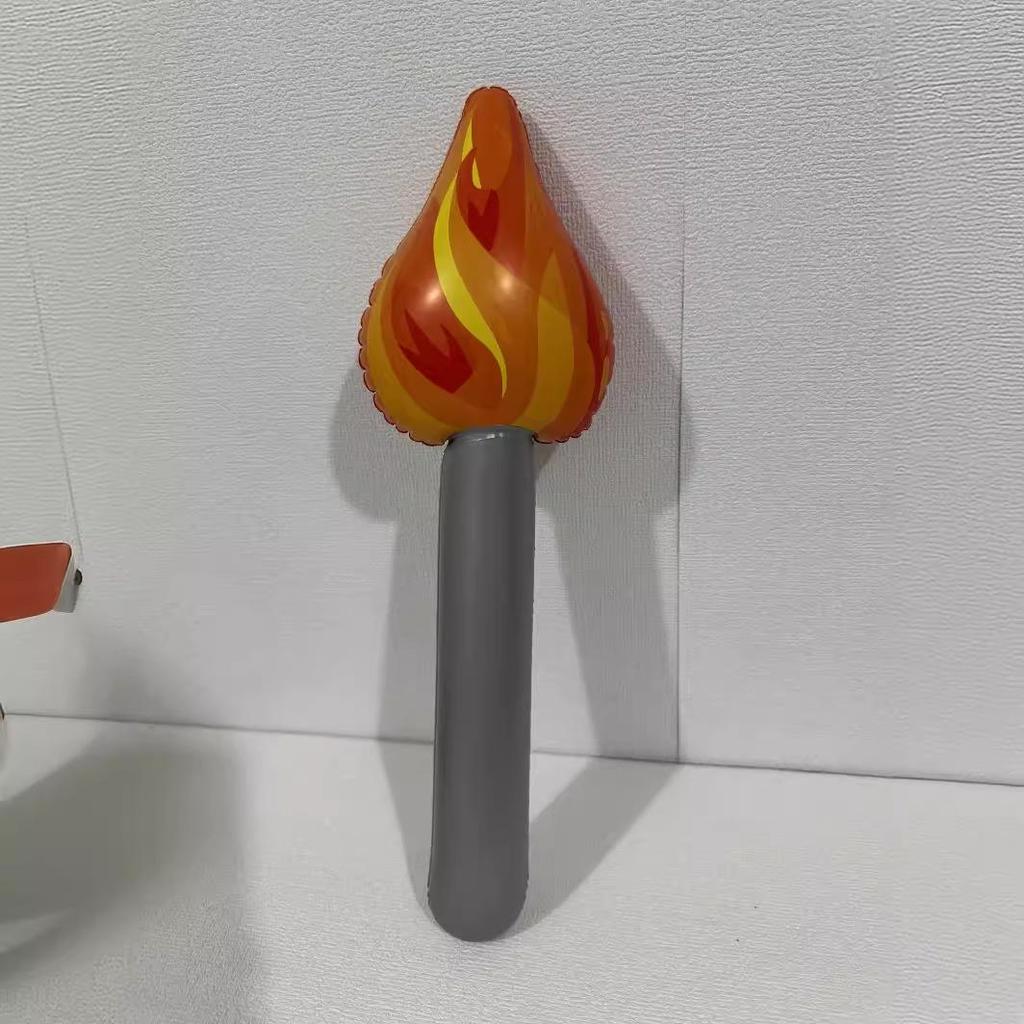 Children's PVC Inflatable Flame Torch Toy for Night Market, Stall Games, and Kindergarten Play.