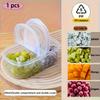 Refrigerator Fresh-Keeping Box, Microwave Heatable, Suitable for Food, Fruits, Star Anise and Cloves, Spices, Snacks, Fruits, Etc.