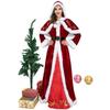 Elegant Deluxe Mrs. Santa Costume For Adults In Luxurious Soft Corduroy Fabric