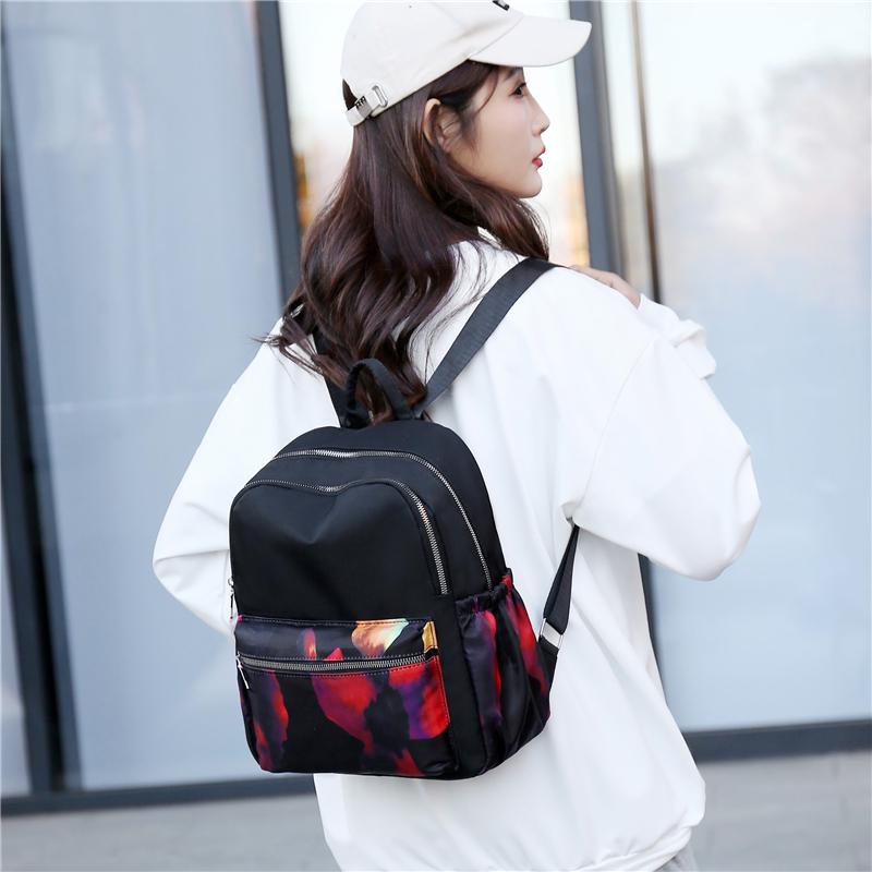 Rucksack Damentasche Neuer mehrschichtiger Outdoor-Reiserucksack mit großer Kapazität aus Nylon, lässiger Damenrucksack