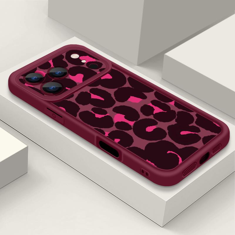 Colorful Leopard Print Case For iPhone 17 Pro Max Case iPhone 16 15 14 13 Pro Max 11 17e 16e Shockproof Bumper Soft Silicone Phone Cover Cases