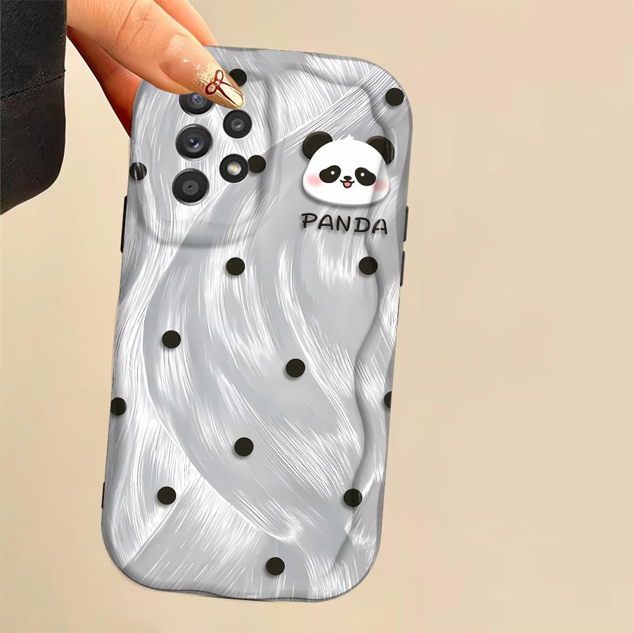 Soft TPU Phone Case for Samsung Galaxy A15 A06 A20 A03 A12 A16 A05 A50 A04 A13 A11 A02s Beautiful Panda