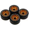 4PCS 1.0 Inch Aluminum Alloy Beadlock Wheel Hub Rims For RC Crawler Car Axial 1/24 SCX24 AX24 1/18 TRX4M Wheels Upgrade Parts