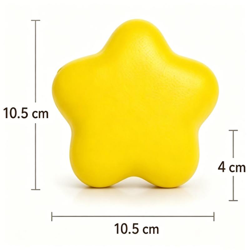 Yellow Star Sensory Fidget Toy 1Pcs Slow Rising Soft Squeeze Stress Relief Toy for Kids Christmas Small Gift