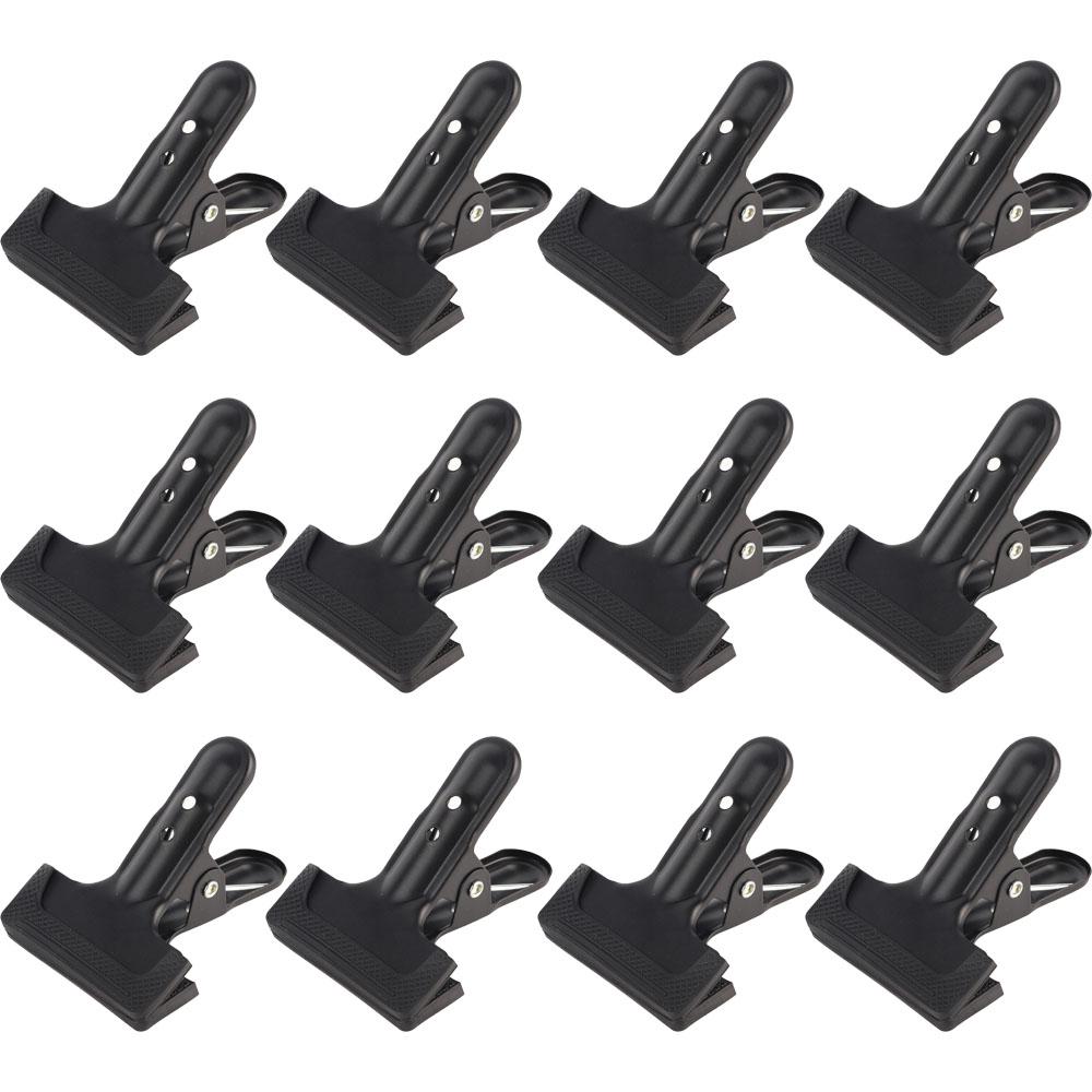 12Pcs Heavy Duty Metal Spring Backdrop Clamps Photo Studio Background Holder Clips for Photography Backdrop Stand Accessories