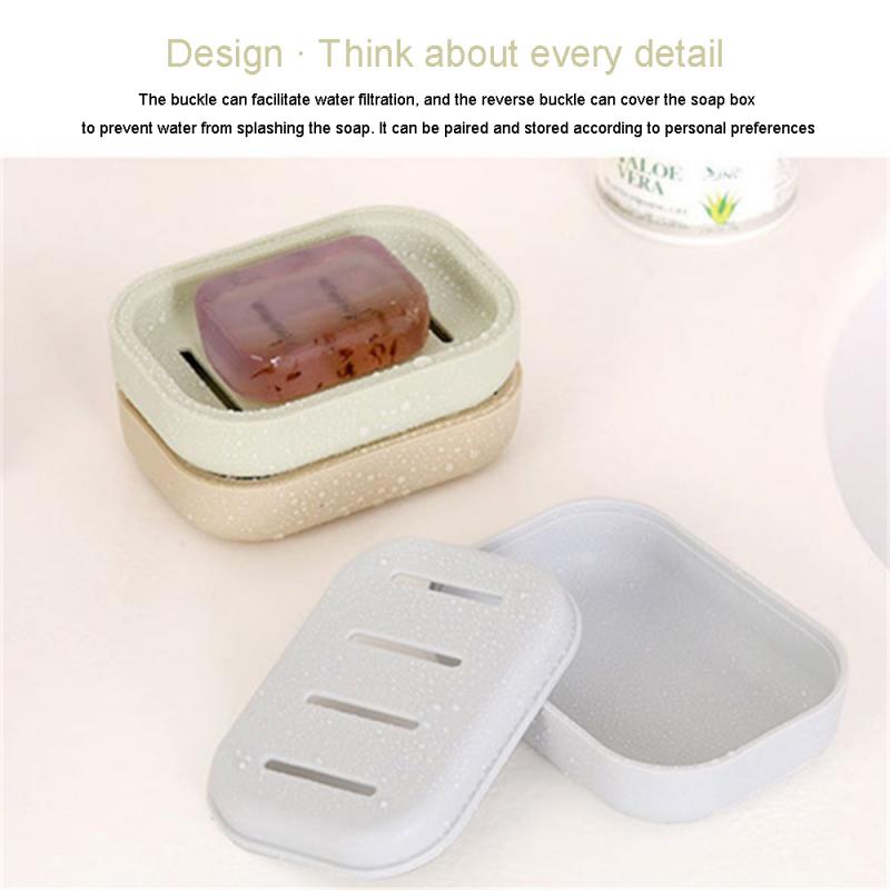 Neue Badezimmer Schüssel Platte Fall Hause Dusche Reise Wandern Halter Container Seife Box Kunststoff Seife Box Dispenser Seife Rack