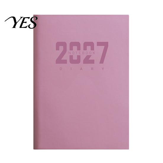 Foreign Trade Business Planner 2027 A5 Daily Planner, 365 Day Time Management Schedule Notebook Portable Agenda for Work Study, Imitation Leather