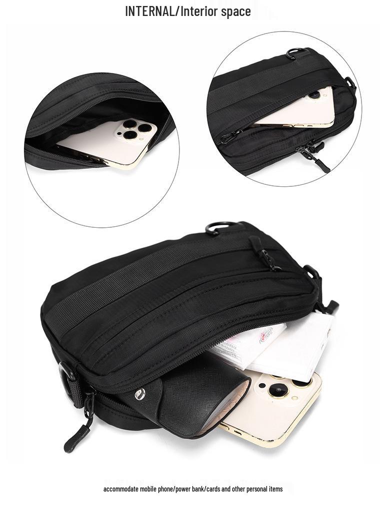 Unisex Trendy Solid Color Crossbody Messenger Bag