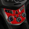 For Chevrolet Sonic 2012-2016 Real Carbon Fiber Sticker Central Air Conditioning Control Panel Car Accessories ide Decorative