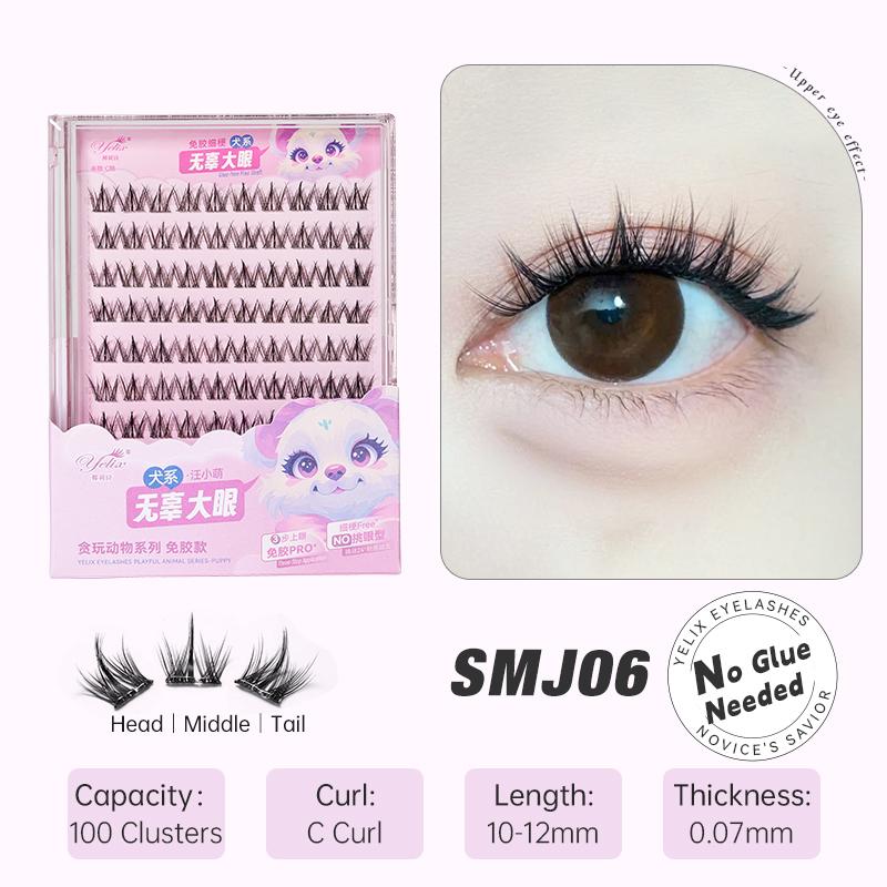 Clusters Eyelashes Glue-free False Eyelashes Natural Eyelash Manga Lashes Soft False Eyelashes Daily Makeup