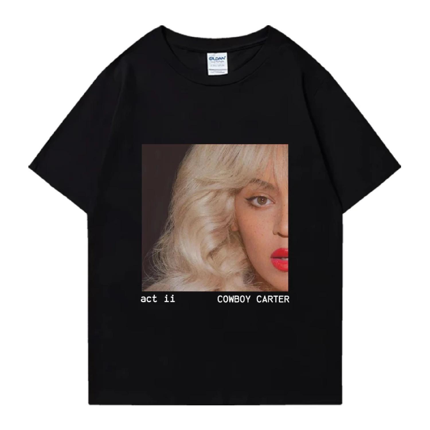 Hot sale Beyoncé Act II Cowboy Girl New Album Graphic T shirt 2024 Men Women Fashion Oversized short sleeve T-shirts Unisex Tops XXXXXL разноцветный
