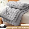 1pc Waterproof Mattress Protector with Elastic Corner Straps, Machine Washable Bedding Cover for Single/Double Beds, Fits Home, Hotels, Modern Bedding
