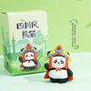 Adorable Resin Wood Carving Panda Figurine. Creative and Exquisite Panda Decorative Item for The Desktop. Cultural and Creative Product.