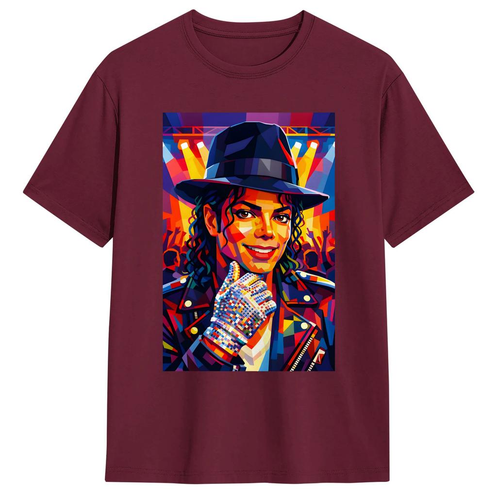 MMichael JJackson in wpap design art TShirt Summer Classic TShirts 100 Cotton Trending Tee Shirt For Unisex Print Clothes